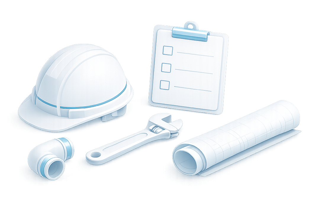 Illustration of custom water engineering and installation