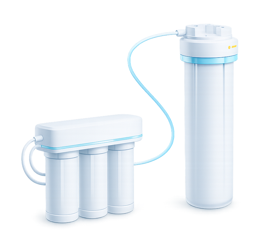 Residential filtration system illustration